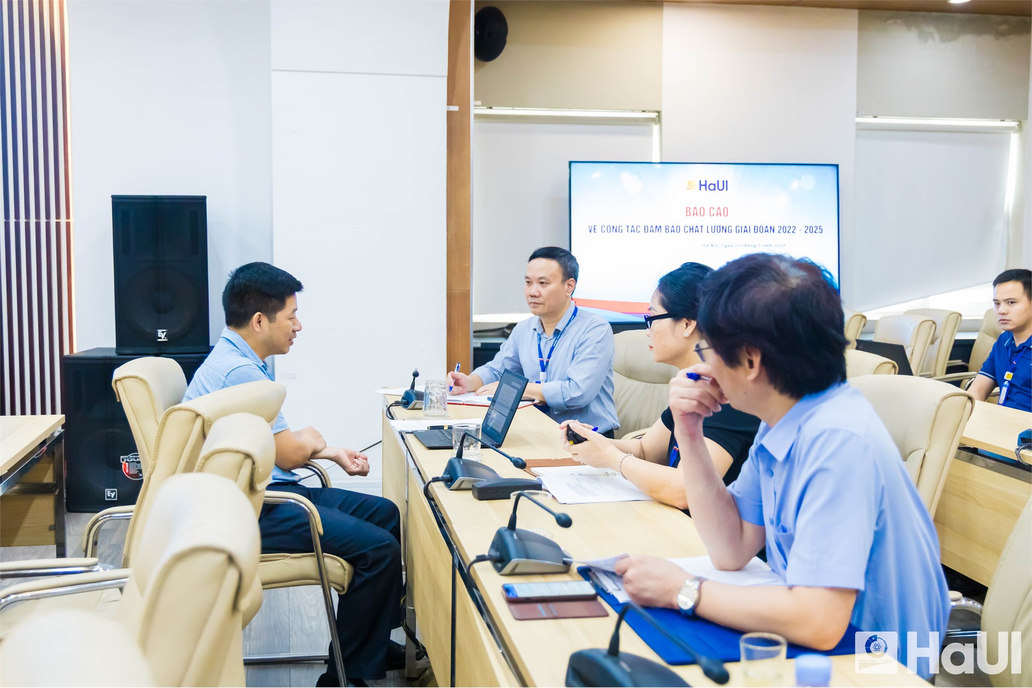 HaUI làm việc với Đoàn Khảo sát của Cục Quản lý chất lượng, Bộ Giáo dục và Đào tạo