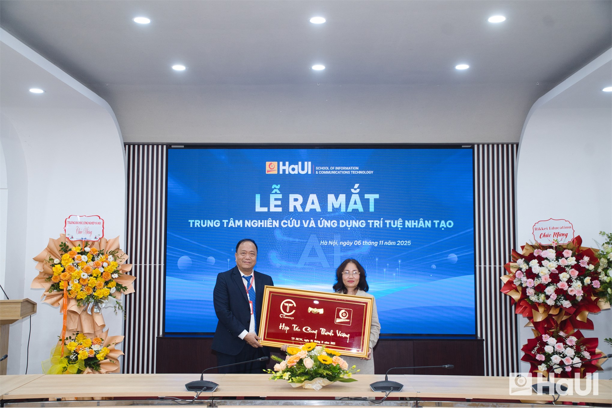 HaUI thành lập Trung tâm Nghiên cứu và Ứng dụng Trí tuệ nhân tạo (AI)
