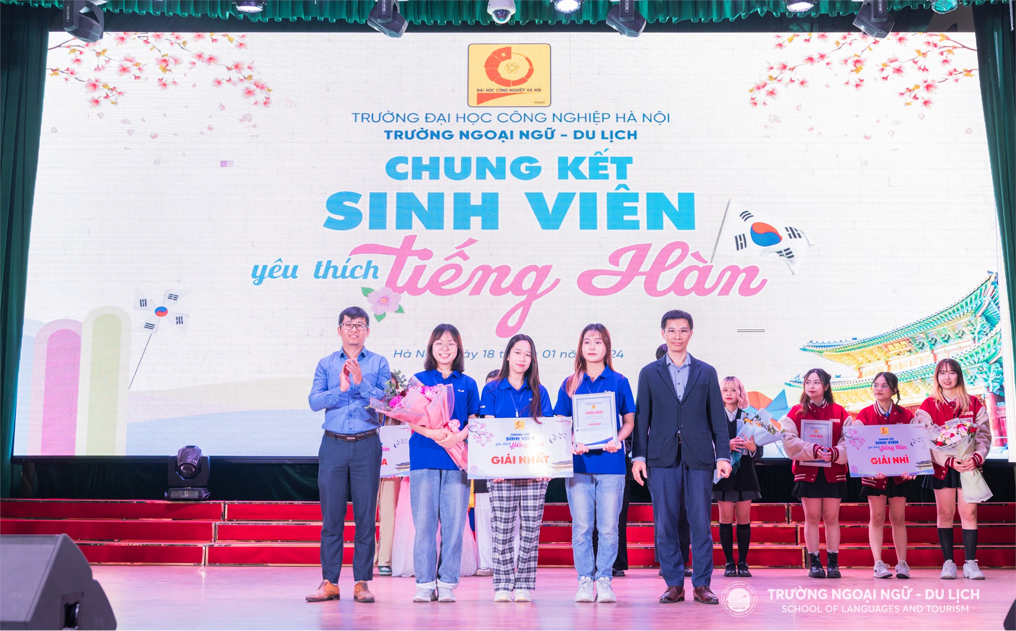 Chung kết cuộc thi Sinh viên yêu thích Tiếng Hàn năm 2023: Sân chơi đầy trí tuệ kết nối sinh viên yêu thích tiếng Hàn Quốc