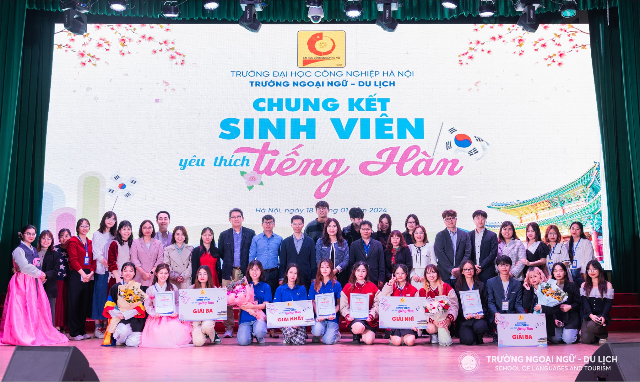Chung kết cuộc thi Sinh viên yêu thích Tiếng Hàn năm 2023: Sân chơi đầy trí tuệ kết nối sinh viên yêu thích tiếng Hàn Quốc