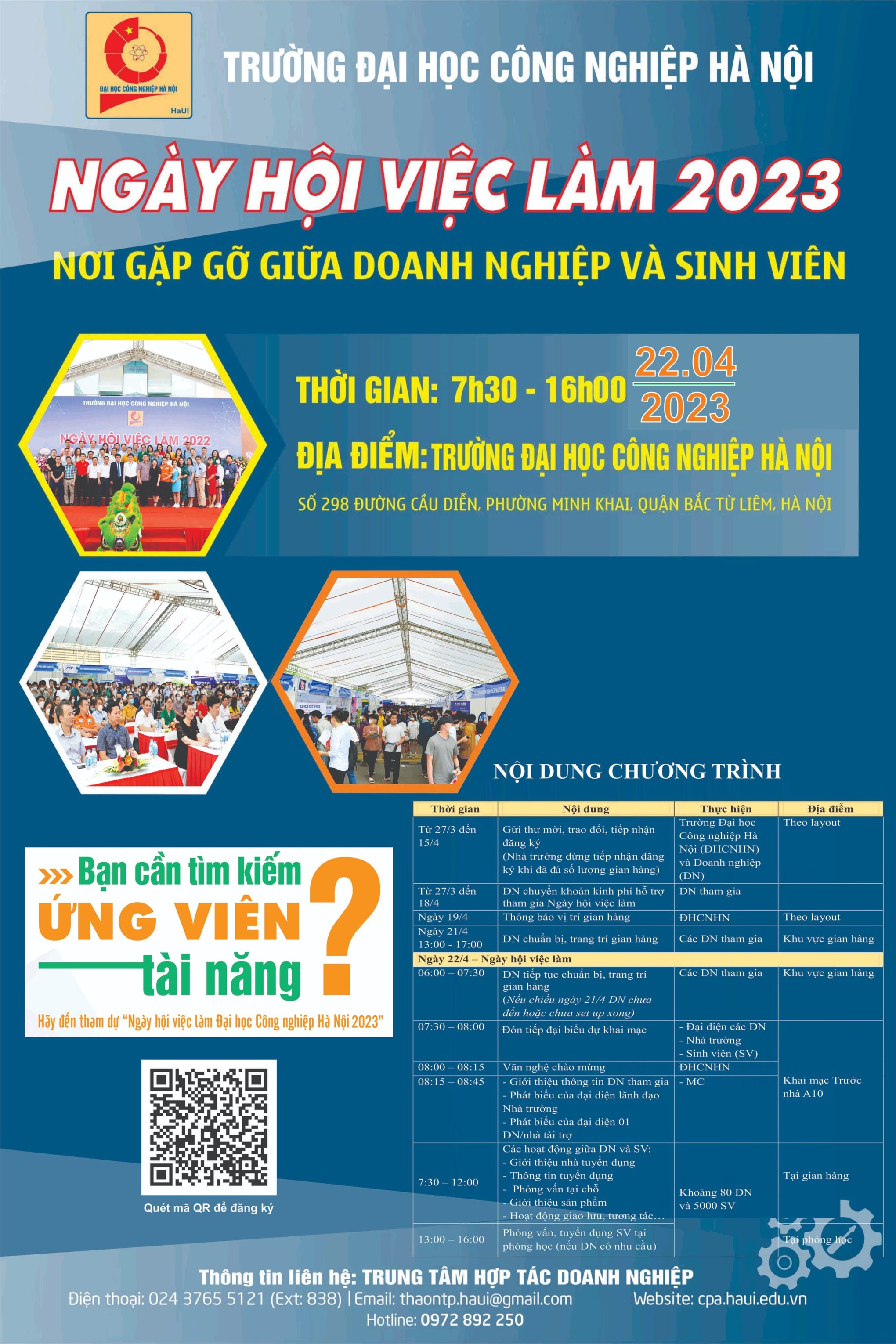 Ngày hội việc làm ĐHCNHN 2023