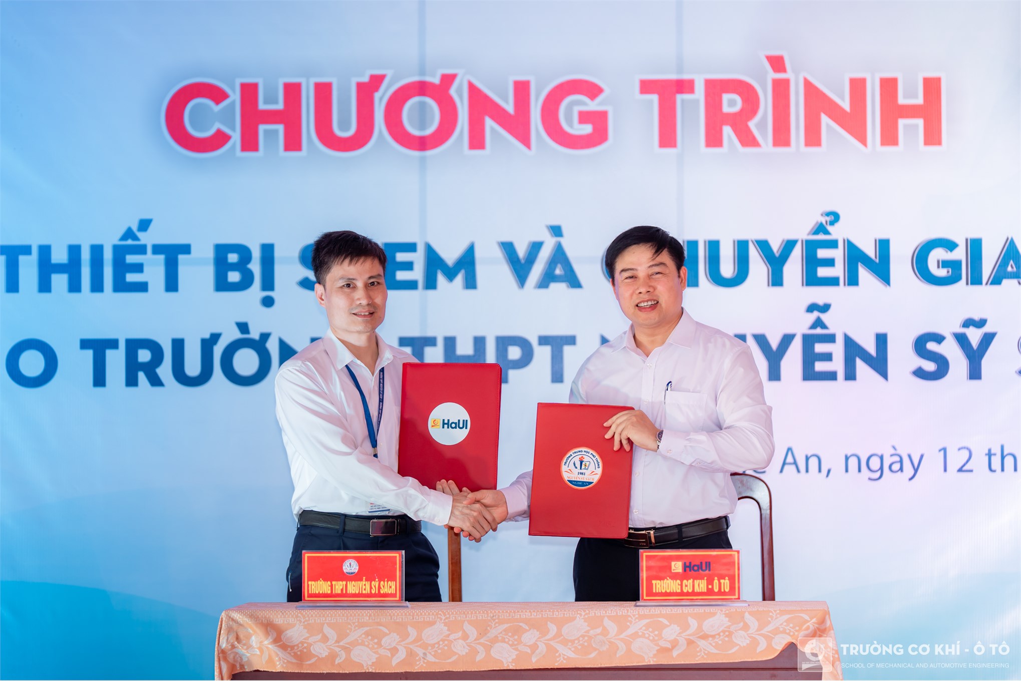 Mang giáo dục STEM đến với Trường THPT Nguyễn Sỹ Sách (Nghệ An), Trường Cơ khí - Ô tô tiếp tục hành trình ươm mầm tri thức